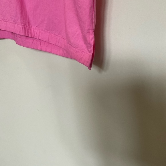 Frances Valentine Pink Cotton V-Neck Short Sleeve Top Size M/L - Picture 5 of 8